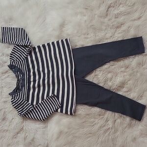 OSH KOSH Toddler girl's matching set- long sleeve shirt and leggings size 3T